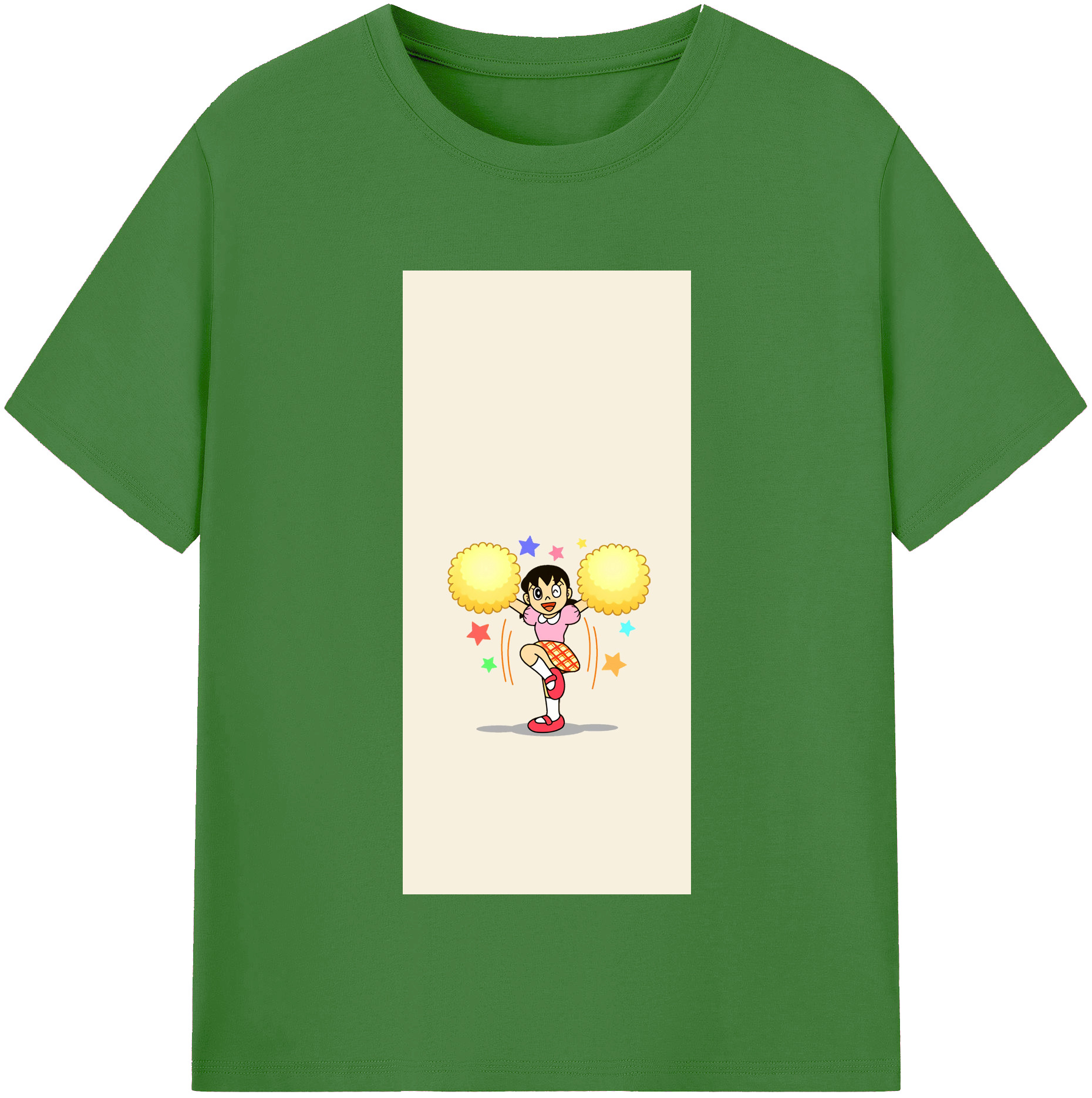 （画像用） ドラえもん みなもと しずか Doraemon Shizuka Minamoto レディースカジュアルプリントTシャツ（綿100％）